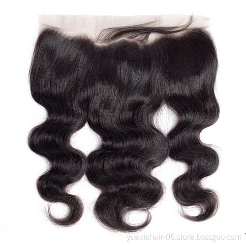 Ear To ear 13x4 Lace Frontal Body Wave Pre Plucked Swiss Lace Invisible On Head 100% Human Hair